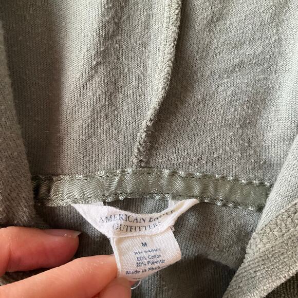 American Eagle Outfitters Women Long Sleeve Full Zip Velvet Jacket size M, Green - Picture 6 of 8